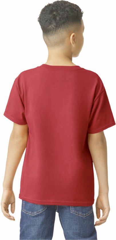 T-shirt Kind 3/4 years (XS) Gildan Ronde hals Korte mouw Cardinal Red (x72) 100% Katoen