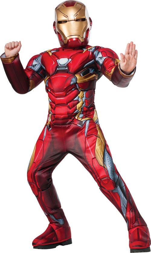 Rubies - Iron - Man - Iron Held Iron Man Deluxe Enfant Costume - Rouge -  Taille 104 -... | bol