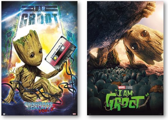 Guardians of the Galaxy poster - Set van twee posters - I Am Groot - 61 x 91,5 cm