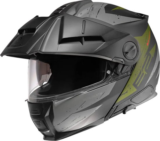 Foto: Schuberth e2 explorer dark green modular helmet xs maat xs helm