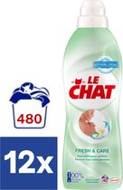 Le Chat - Assouplissant - Fresh & Care - Lessive liquide - Pack économique - 12 x 36 lavages