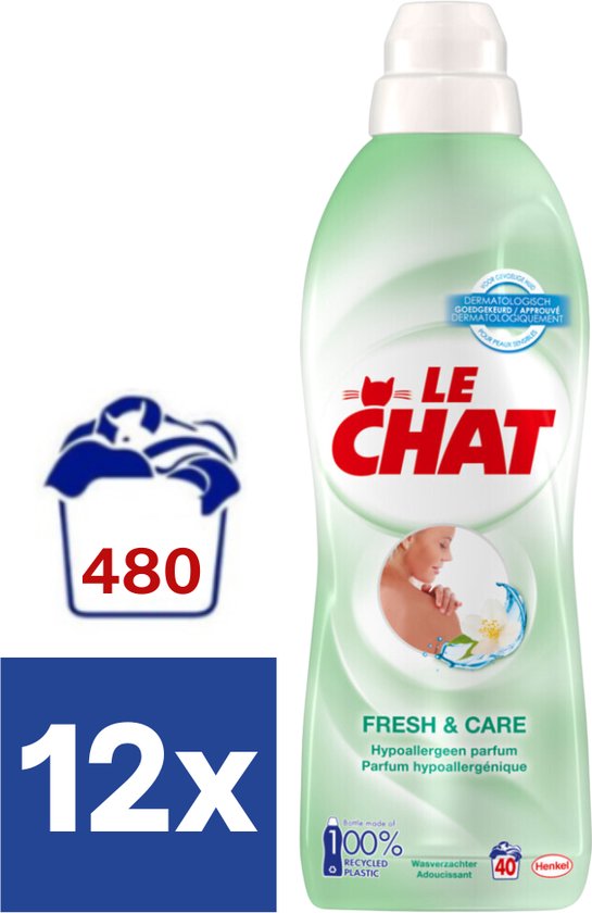 Le Chat - Assouplissant - Fresh & Care - Lessive liquide - Pack