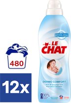 Le Chat - Dermo Comfort - Adoucissant - Lessive liquide - Pack économique - 12 x 36 Lavages