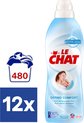 Le Chat - Dermo Comfort - Wasverzachter - Vloeibaar Wasmiddel - Voordeelverpakking - 12 x 36 Wasbeurten