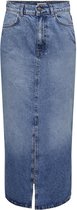 Only Rok Onlcilla Jupe Longue Fendue Dnm Noos 15320571 Denim Blue Medium Taille Femme - XS