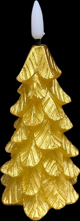 Countryfield Led kaars kerstboom goud 15 cm