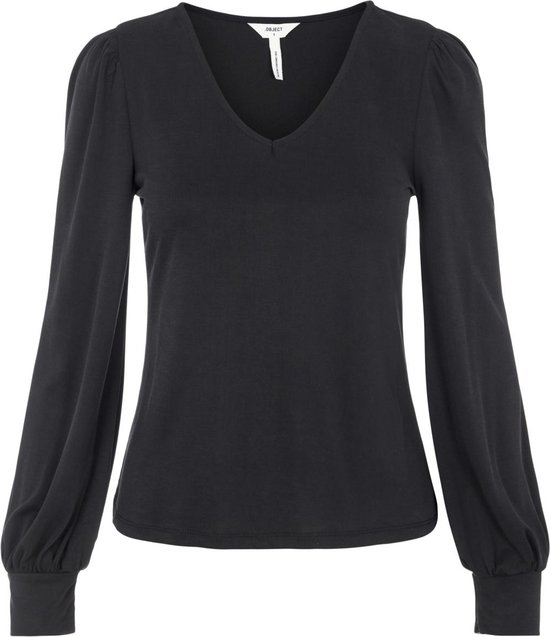 OBJECT OBJANNIE L/S V-NECK TOP NOOS Dames Top - Maat M