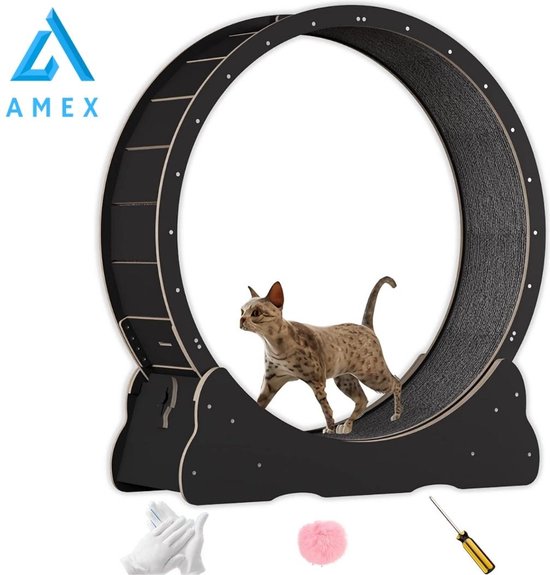 Amex Roue d'exercice pour chat Premium – Roue d'exercice silencieuse pour  Chats – Roue... | bol