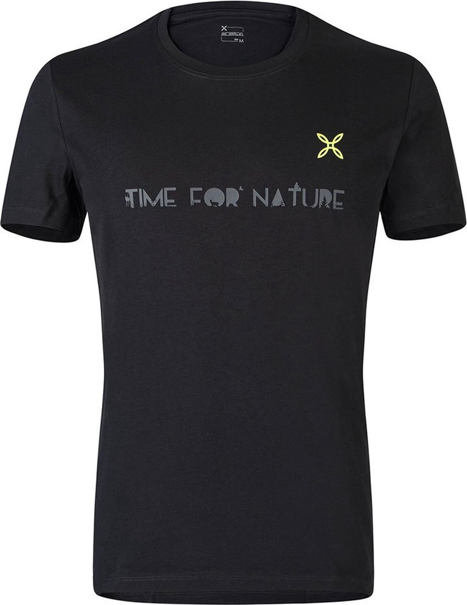 Montura Nature Spot T-shirt Met Korte Mouwen Zwart S Man