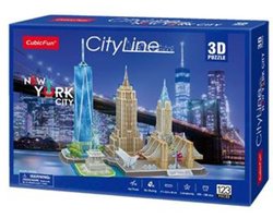 Cubic Fun 3D-puzzel City Line New York City - 123 stukjes - Vanaf 8 jaar