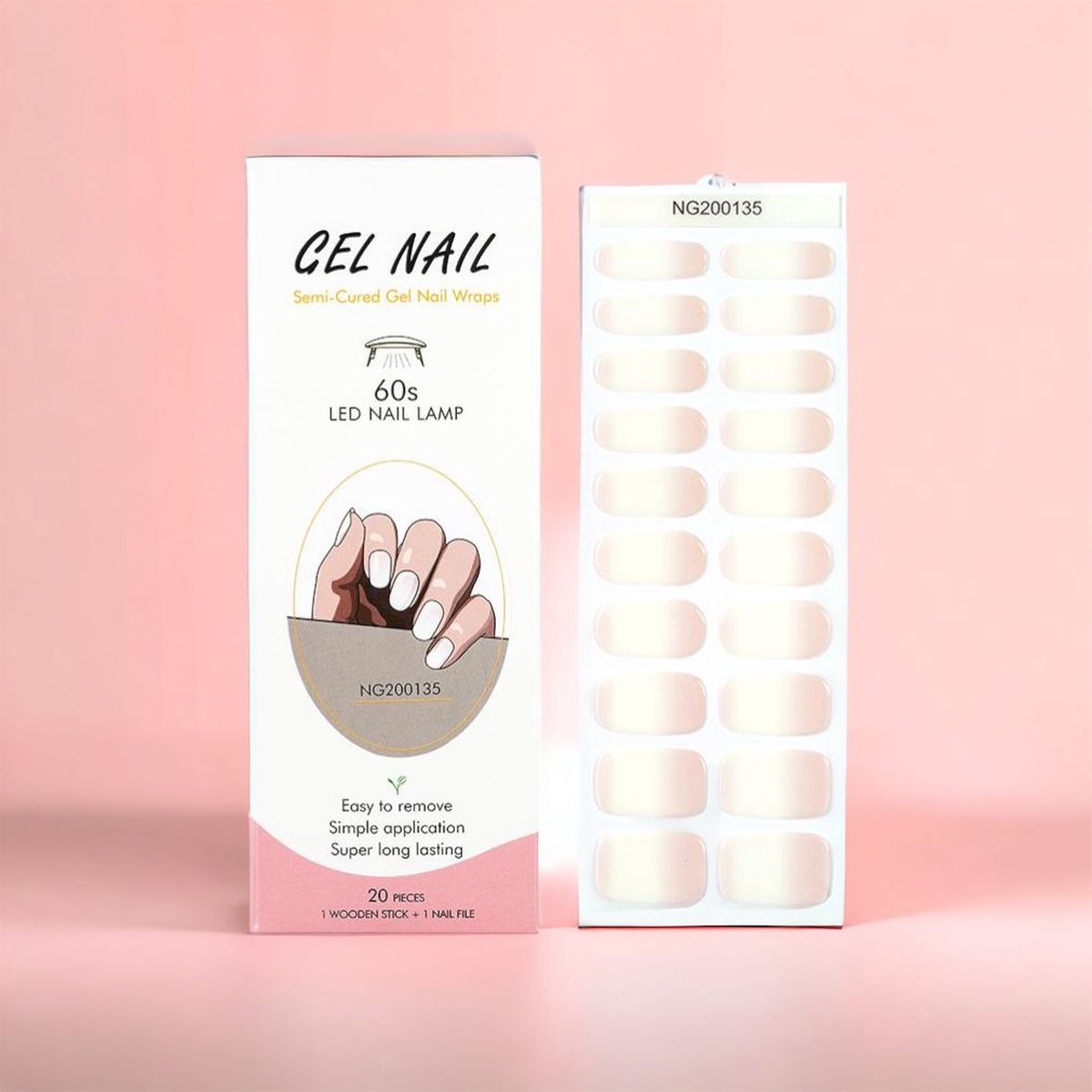 NailGlow - Gel Nagel Wraps - Ombre - Gel Nagel Stickers - Nail Wraps - Bij elke 2 pakjes die je besteld ontvang je een gratis Nagelriemolie pen t.w.v €7,85! - Gel Nail Wraps - Gel Nail Stickers - Nail Art - Nail Foil