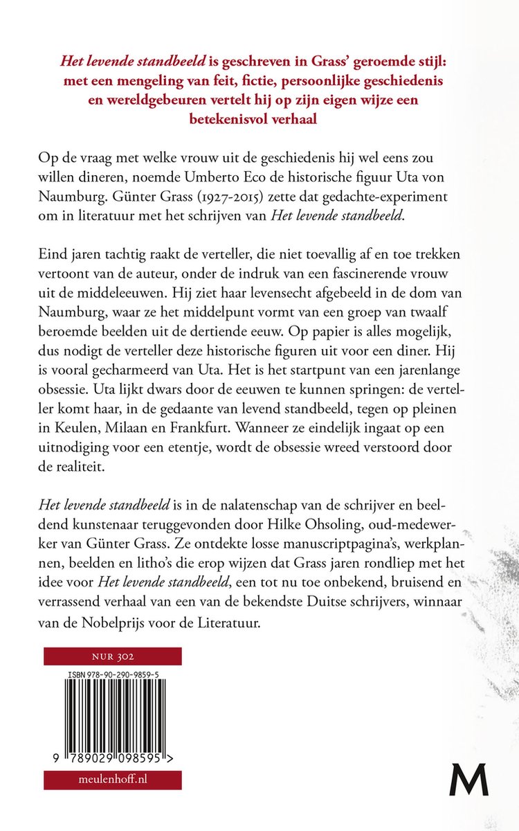 Het levende standbeeld - back cover