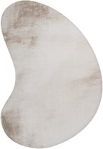 CleanWalk - Vloerkleed - Heat Karpet - Kidneyvorm - Hoogpolig - 160 x 230 cm - Katoenen backing - 39 mm hoog - Beige