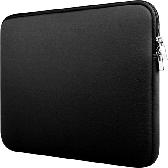 laptop sleeve Soft Touch 11,6 inch / 11 inch zwart spatwaterdicht foam