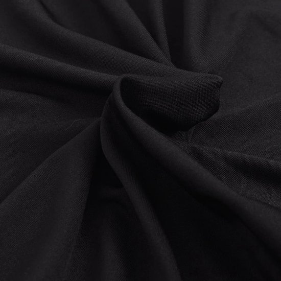 vidaXL-Bankhoes-stretch-polyester-jersey-zwart - vidaXL