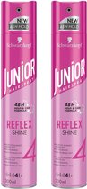 Junior Haarlak - Ultra Reflex Shine - 2 x 300 ml