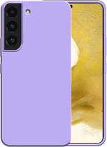 Smartphonica Siliconen hoesje voor Samsung Galaxy S22 case met zachte binnenkant - Paars / Back Cover geschikt voor Samsung Galaxy S22