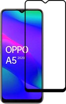 Smartphonica Oppo A5 2020 full cover tempered glass screenprotector van gehard glas met afgeronde hoeken geschikt voor OPPO A5 (2020)