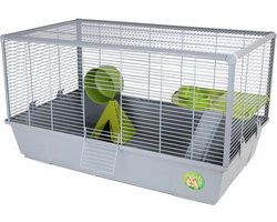 Boon ultrasterke hamsterkooi grijs groen 78 cm