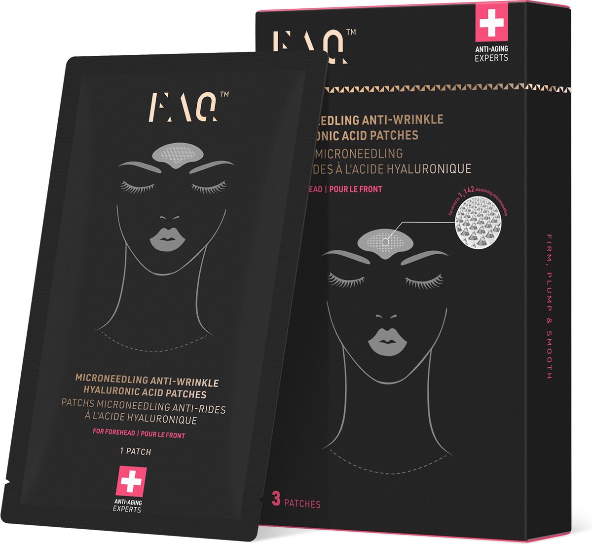 Goedkoopste FAQ™ Microneedling anti-rimpel hyaluronzuur patches voor het voorhoofd