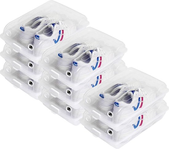 20 stuks schoenendoos stapelbaar schoenopbergsysteem schoenendozen schoenendoos inklapbaar schoenendozen transparante schoenenorganizer ruimtebesparend schoenenrekken voor mannen en vrouwen