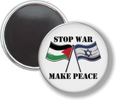 Button Met Magneet - Stop War Make Peace - NIET VOOR KLEDING