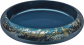 Sushi Oke - Serveerschaal - Lakwerk - Blauw/Goud - 33.8x6.8cm - ABS