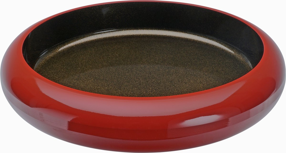 Sushi Oke - Serveerschaal - Lakwerk - Oranje/Goud - 33.8x6.8cm - ABS