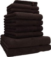 10-delige handdoekenset in 100% eersteklas katoen; twee douchehanddoeken, vier handdoeken, twee gastendoekjes, twee washandjes