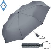 Bol.com Fare Mini Paraplu - AOC - Automatisch openen en sluiten - Windproof - Ø97 cm - Polyester/Kunststof/Staal - Grijs aanbieding