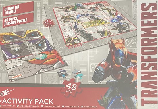 Transformers - activity pack - puzzel 48 stukjes - climb or tumble | bol