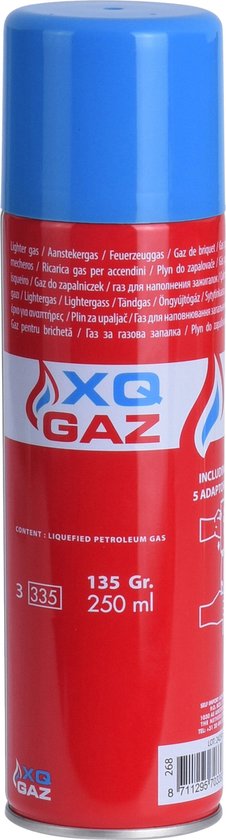 Butaan Gasfles / Aansteker navulgas - 250 ml - Merkloos