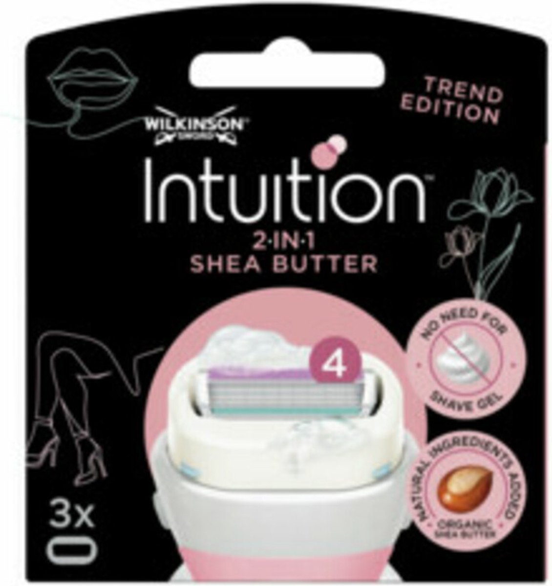 Wilkinson Intuition - Ultra Hydraterend Shea Boter 3 mesjes
