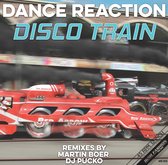 DANCE REACTION - DISCO TRAIN (REMIXES) 12" - aqua blauw - Martin Boer