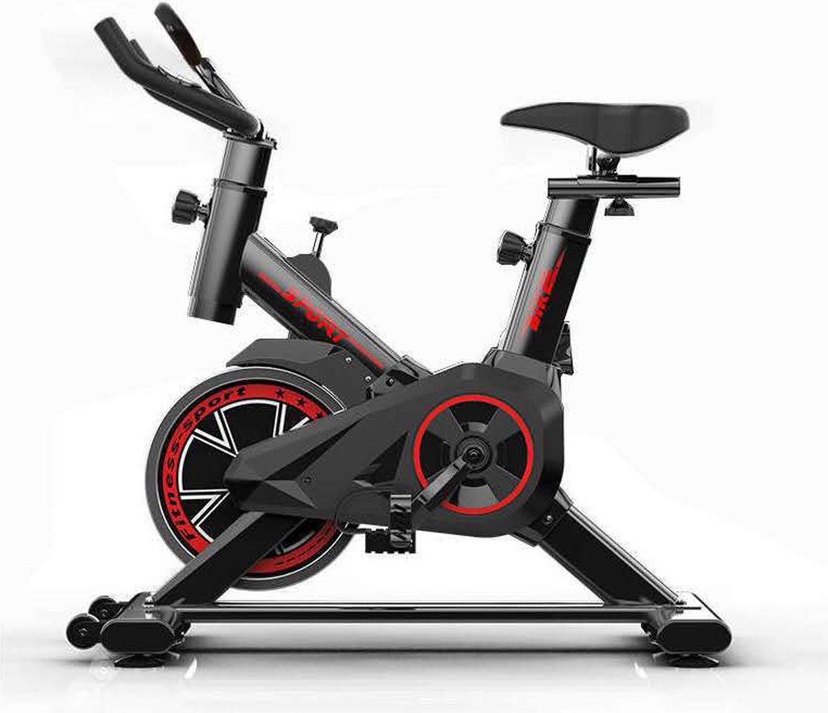 Afbeelding 3 van Luxe hometrainer - fitnessfiets / tot 100kg / hometrainer / 3 niveaus / cardio / fietstrainer / crosstrainer