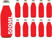 Bol.com 10 lege glazen flessen 500 ml MIL sapflessen brede hals flessen inmaakglas azijnolie fles likeurflessen Dingeverflessen ... aanbieding