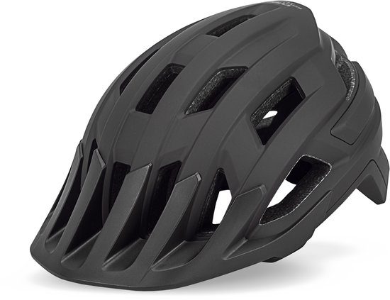 CUBE Casque de vélo Smoke - Casque de VTT - 18 trous d'aération - Système d'ajustement 180+ - EPS Double In-Mold - 52-57 cm - M - Zwart