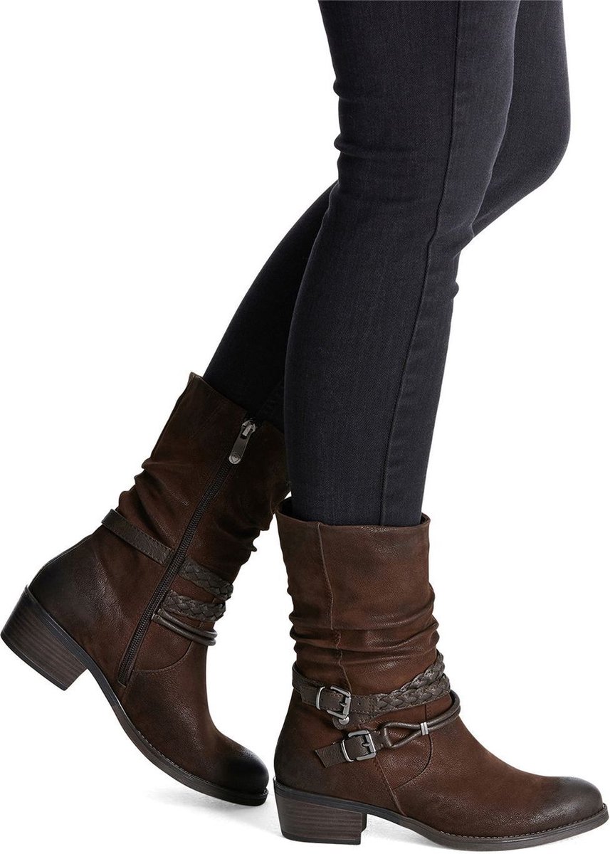 Marco Tozzi Dames Enkellaarsje 2-25316-41 307 F-breedte Maat: 40 EU