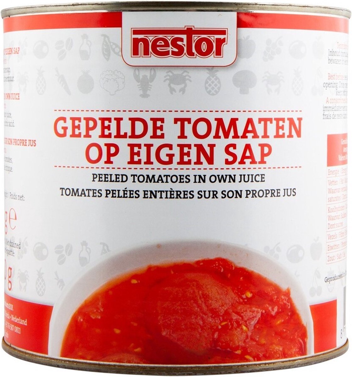 Nestor | Gepelde Tomaten | 2.5 kg