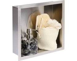 Saqu Shine inbouwnis 30x10x30cm RVS