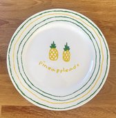 Fruit lunch borden - Pineappleade - 2 stuks