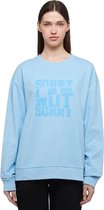WB Comfy Uniseks Oversized Sweatshirt Voor Haar en Hem Blauw - XXL