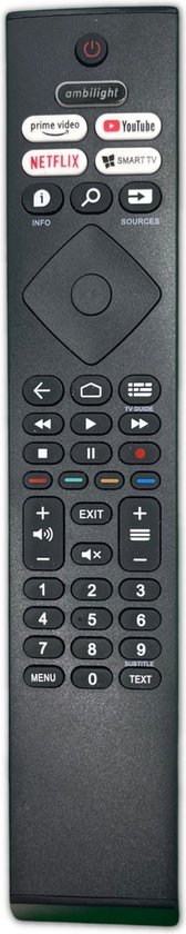 Universele afstandsbediening voor Philips Smart TV - Geschikt voor alle Philip Smart televisie's - LED / OLED / ANDROID