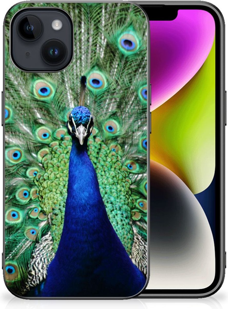 iPhone 15 Plus Dierenprint Telefoonhoesje Pauw
