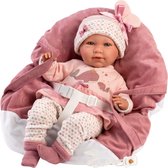 Poupée Llorens Mimi avec porte-bébé rose - 40 cm