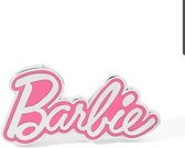 SALE - UITVERKOOP - AANBIEDING - Kinderbroche – Staal – Roze - Zilverkleurig - Barbie – Cadeau voor kind
