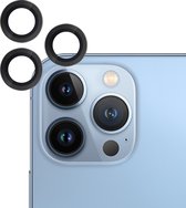 BMAX Camera protector voor iPhone 13 Pro Max - Lens protector - Screenprotectors camera - Camera lens protector - Beschermglas - Gehard glas - Zwart