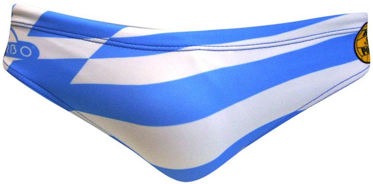 Turbo Greece Zwemslip Wit,Blauw XL Man