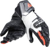 Dainese Carbon 4 Long Lady Leather Gloves Black White Red M - Maat M - Handschoen