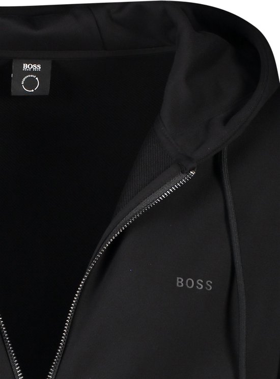 Hugo Boss vest Seeger zwart effen